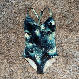 Ocean Blue One Piece Bathing Suit - Torrid